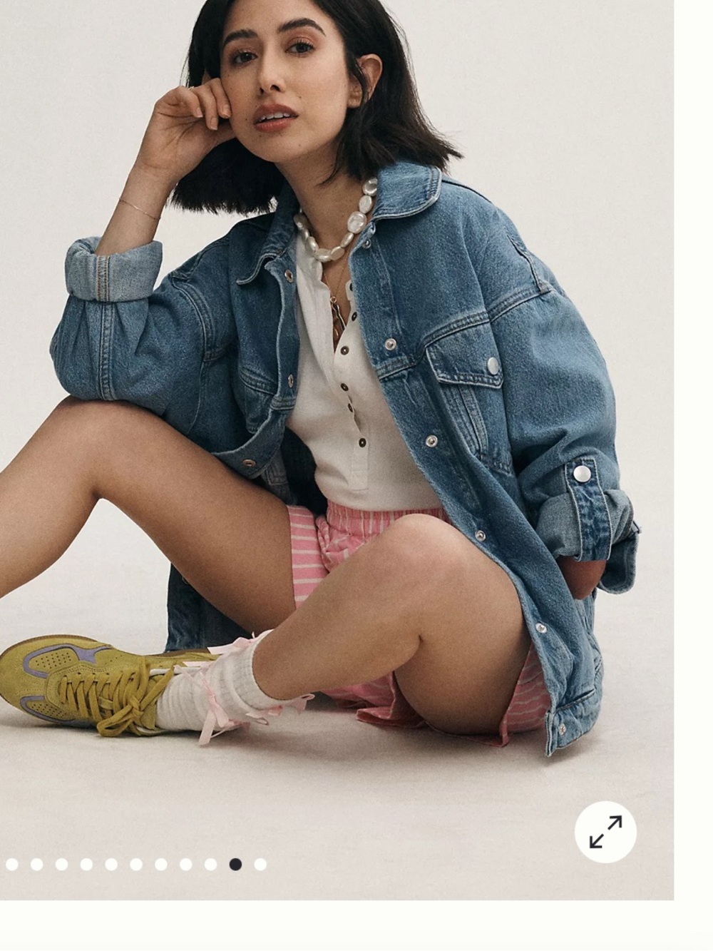 PILCRO Anthropologie The Weston Boyfriend oversized Jean jacket size medium - Picture 16 of 16